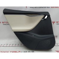 2 Карта двери задней левой в сборе PURB/G/PUR13/PVCB CREAM PREM Tesla model S REST 6006133-52-L